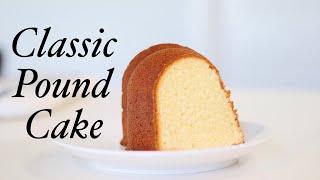 Classic Pound Cake Recipe anyone can make! How to make a lemon Vanilla pound cake