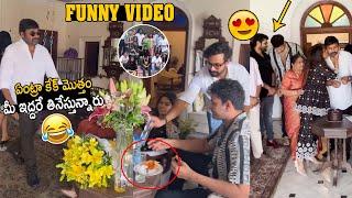 Chiranjeevi Making Hilarious FUN With Varun Tej and Vaishnav Tej | Chiranjeevi Birthday Celebrations