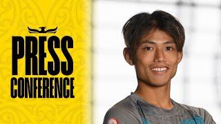 Hideki Ishige speaks to media on joining the Wellington Phoenix