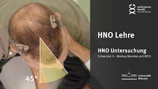 HNO Lehre: Schwindel II – Morbus Menière und BPLS