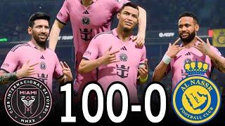 FC 24- MESSI RONALDO NEYMAR & MBAPPE | ALL STARS | AL NASSR 100-1 PSG #fc25