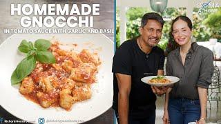 Goma At Home: Homemade Gnocchi In Tomato Sauce With Garlic And Basil