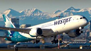 30 GORGEOUS ARRIVALS AND DEPARTURES! Morning Plane Spotting at Calgary Airport