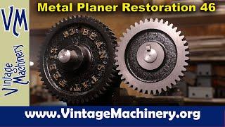 Metal Planer Restoration 46: Turning a Shaft and Installing a Pulley and Gear