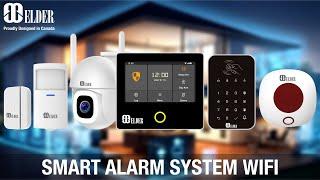 Elder Alarm System WiFi & Wireless Sensors for Home & Business, Smart Home Works with Alexa & Google