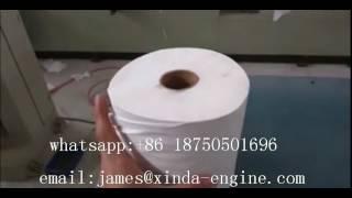 semi automatic small bobbin paper maxi roll paper toilet paper log saw  cutting machine