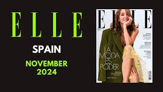 ELLE SPAIN NOVEMBER 2024 | Philippine Leroy-Beaulieu | Magazine Flip Through, Glossy Magazine Heaven