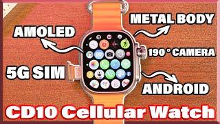 Best Android Watch with Sim Card  CD10 Cellular Watch (VWAR S9 Ultra 2) Full REVIEW!