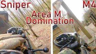 Area M Sniper und M4 Domination Airsoft Gameplay | [4K60fps] | LoneEclipseAirsoft