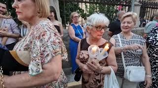 Procesión del Cristo de la Salud con motivo de las Fiestas de Albolote.