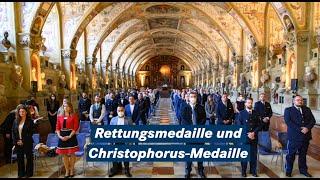 Verleihung der Rettungsmedaille und der Christophorus-Medaille - Bayern