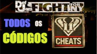 TODOS OS CÓDIGOS de Def Jam: Fight for NY