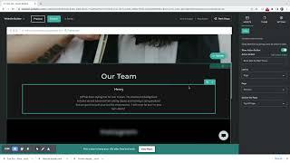 Adding and Editing Text in the Godaddy website Builder