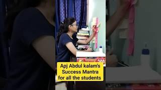 Apj Abdul kalam's Success Mantra for all the students#shorts