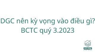 DGC nên kỳ vọng vào điều gì?  BCTC quý 3 2023