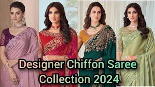 Saree Collection 2024|Chiffon Saree Haul(Part 1)Chiffon Saree From Amazon|