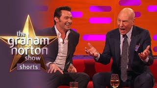 Hugh Jackman's SHOOK By Patrick Stewart's Story #Shorts