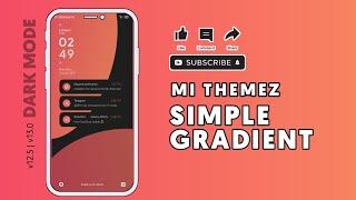 FREE THEME | SIMPLE GRADIENT DARKMODE ONLY - MIUI 12.5 | 13.0