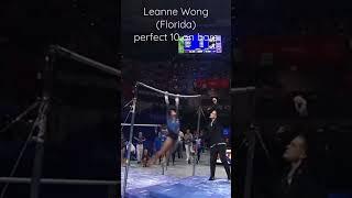 Leanne Wong earns a perfect 10.0 on bars!! #floridagators #collegegymnastics