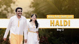 Wedding Vlog Day-3 || Haldi day || wedding || Niha Sisters