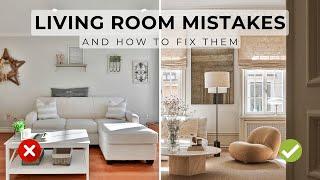 10 Living Room Interior Design Mistakes & How To Fix Them