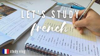 Study french with me | learning a new language | study tips | study vlog