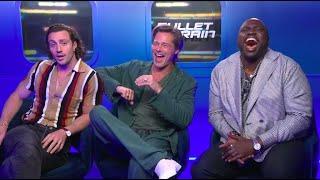 Brad Pitt, Brian Tyree Henry & Aaron Taylor-Johnson on Bullet Train, "nut shots" and reality TV