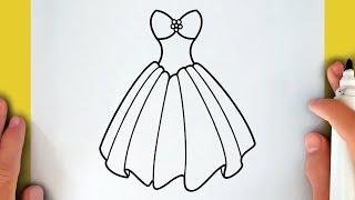 HOW TO DRAW PRINCESS DRESS