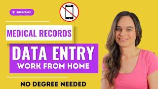 Medical Records DATA ENTRY (NON-PHONE) Work From Home Remote Job | US Only | No Degree Needed