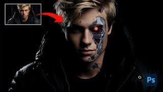 Terminator Face Effect Photoshop Tutorial