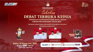 DEBAT TERBUKA KEDUA PASANGAN CALON BUPATI DAN WAKIL BUPATI KAB. BANTAENG 2024