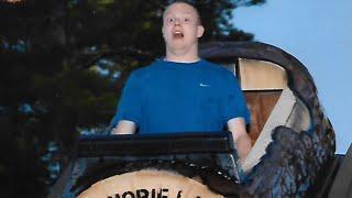 Canobie Lake Park Log Flume Drop (Slow-Motion)