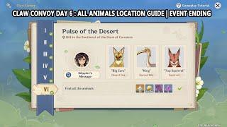 Genshin Impact Claw Convoy Day 6 : All Animals Location Guide | Event Ending