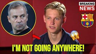 BOMBSHELL!! Frenkie de Jong BRUTAL STATEMENT to Hansi Flick’s TOXIC Label! Barcelona Football News