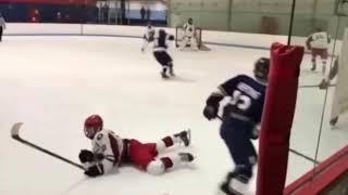 7 Minutes Of Massive Highschool Hockey Hits