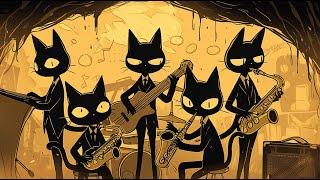 Vintage Black Cat Jazz Relax Unwind & Groove Night