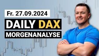 Das ist die Lage im DAX! | Daily DAX Morgenanalyse am 27.09.2024 | Florian Kasischke