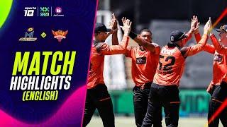 Match Highlights - MI Cape Town vs Sunrisers Eastern Cape | SA20 League | JioCinema & Sports18