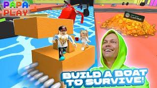  СТРОИМ ЛОДКУ в Build a Boat to Survive!