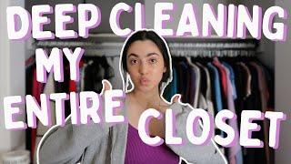 deep clean my closet with me for summer