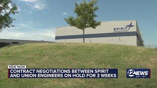 Contract negotiations between Spirit AeroSystems, union engineers on hold for 3 weeks