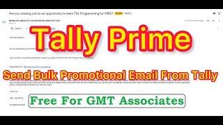 Bulk Promotional Email From Tally Prime | How to Send Email from Tally |