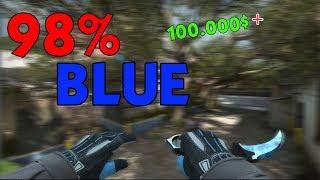 CEL MAI SCUMP KARAMBIT 98% BLUE! (100.000$ +)