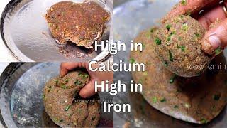 Calcium and Iron Rich Quick Morning Breakfast without soda,soaking | Get sharp mind & good health