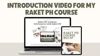 Raket PH Course Introduction Video | Raket PH Academy by Faye Decenilla, Digital Product Course