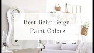 BEST BEHR BEIGE PAINT COLORS