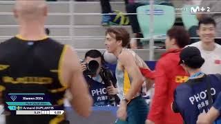 Armand Duplantis breaks pole vault world record for eighth time