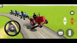 MAHINDRA TRACTOR AND SONALIKA TRACTOR KA POWER MATTI LODING TOCHAN 3DX JCB INDIA GAME #youtubevideo