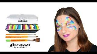 How to Face Paint    Watercolor Butterfly Face Painting Tutorial by JestPaint