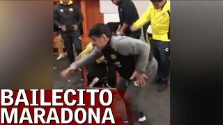 El bailecito de MARADONA tras ganar... y ser expulsado | Diario AS